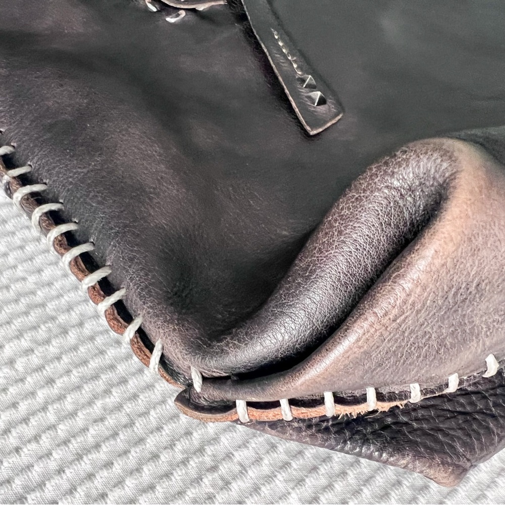 Bed Stu Barra Tote Bag Brown, Taupe Leather Stitching - Picture 4 of 11